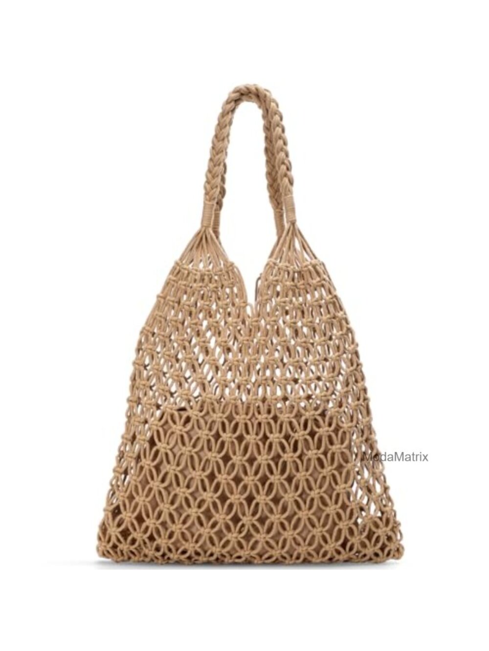 Crochet Tote Bag Mesh Beach Bag Knit Shoulder Bag for Women
